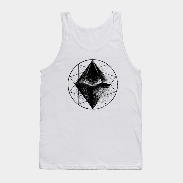 The Sacred Die (Black) Tank Top by highcouncil@gehennagaming.com